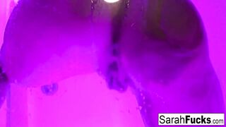 Artistic soak masturbation with bad butt inked mom!