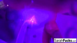 Artistic soak masturbation with bad butt inked mom!