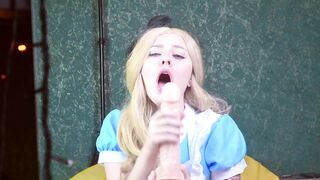 Alice Fucks her Snatch with White Rabbit Carrot inside Wonderland - Spooky Boogie Cosplay