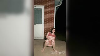 Multiple Thick High Pressure Piss Fountains public at Night. I want to Spray all over You!