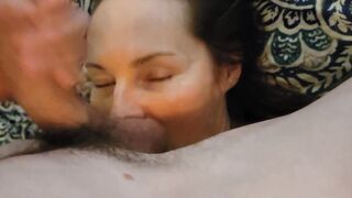 Feeding this sexy my Dick, Nuts, and Cum - Real Amateur Lovers