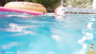 Alternate Lovers, Gets Turned On inside Pool with Monstrous Loads on Hooters
