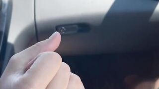 Hitchhiking - Vulgar Stepmom Jerks Dick while Driving her Vehicle