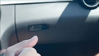 Hitchhiking - Vulgar Stepmom Jerks Dick while Driving her Vehicle