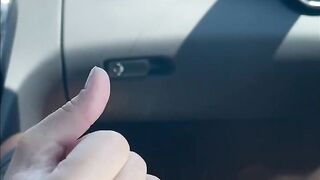 Hitchhiking - Vulgar Stepmom Jerks Dick while Driving her Vehicle