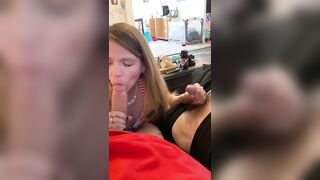 HOE FIANCE BLOWS 2 COCKS AT THE SAME TIME