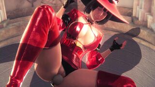 [GUILTY GEAR STRIVE] Passionate Sex with I-No (3D PORN 60 FPS)