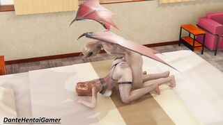 SORA & DEMON DUDE (Part five) - she Likes his Long Penis and now he doesn't Stop Fucking her inside