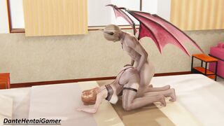 SORA & DEMON DUDE (Part five) - she Likes his Long Penis and now he doesn't Stop Fucking her inside