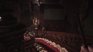 Resident Evil Village Lady Dimitrescu - FETISH Gold Pvc Leather - Cum all over my Body - Spanking
