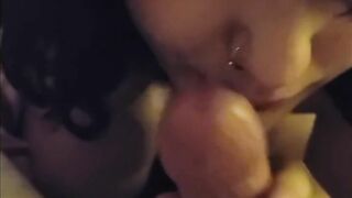 Jewish American Princess Blows Long Cock!