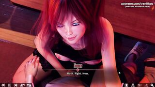 Double Homework | Stepbro is watching how his lusty red haired