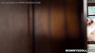 Katie caught step daughter Aria into her room flicking the bean