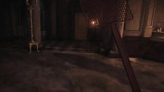 Resident Evil Village Lady Dimitrescu - BONDAGE Red Rubber Leather - Cum - Spanking