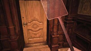 Resident Evil Village Lady Dimitrescu - BONDAGE Red Rubber Leather - Cum - Spanking