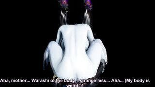 Resident Evil Village Lady Dimitrescu Daughter Blacked - big black dick & Sex Toy Boned - Multiple Cum Bound up