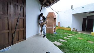 I arrived on a trip and my fiance welcomes me