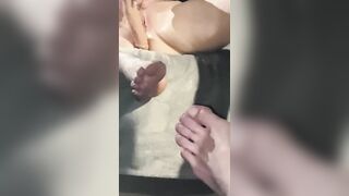 Ex-Wife Fucking 2 Huge Vibrators while Hubby Talks Filthy and Jerks off