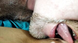 Close up of both Holes of my Older Bimbo. Torment of the Clit of a Mommy-cocksucker ))