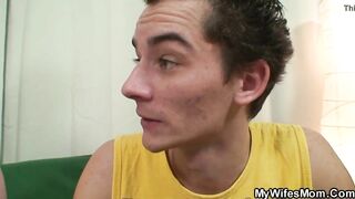 Birthday taboo doggy-pounded with plump mother inlaw