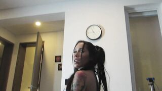 New Striptease of my Fiance, and she Masturbates