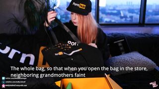 500K! Pornhub Gifts Unboxing and Deeply! - MollyRedWolf