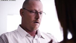 Swallowing father-into-laws dick to keep his mouth shut