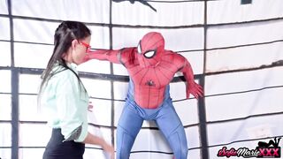 Mom Seductress Sofie Marie Blows Spider Mans Big Penis
