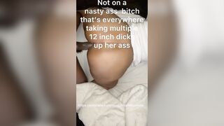 Black milf with Colossal Butt Humungous Butt Hugest Thick Butt Twerking and taking a Long Cock