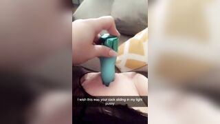 Slutty Schoolgirl! Sexting my Professor and Squirting for him on Snapchat