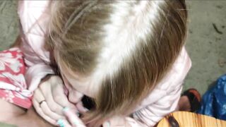 Fucking Step Sister's little Slobbering Mouth