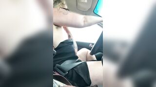 Milkymama Awkwardly Flashes Drivers while Driving Topless