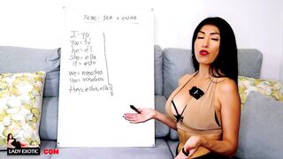 Hottest Hispanic sluts Teaches you Spanish