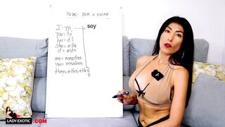 Hottest Hispanic sluts Teaches you Spanish