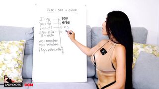 Hottest Hispanic sluts Teaches you Spanish