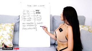 Hottest Hispanic sluts Teaches you Spanish