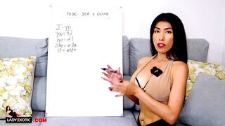 Hottest Hispanic sluts Teaches you Spanish