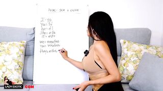 Hottest Hispanic sluts Teaches you Spanish