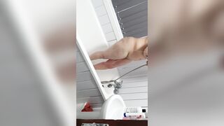 Step Milf French Banged and Cumshot into the Toilet with Step Son