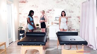 Anniversary turns inside interracial dyke three-way - Ana Foxxx, Kuleana