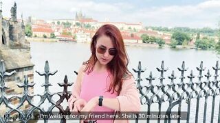 Czech Pickup Red Head Russian Tourist Outside Bj & Sex KleoModel