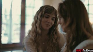 Huge penis dude enjoyed 2 babe lesbians Lena Paul and