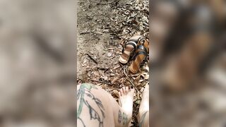 She Snaps Twigs between her Big Feet