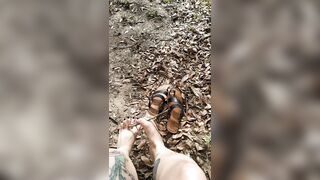 She Snaps Twigs between her Big Feet