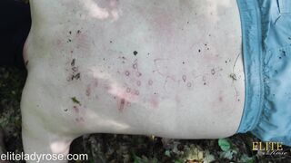 Trampling Rubs by two Girlfriends inside the Woods