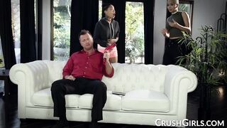 Honey Gold lets her stepfather pound her little hole