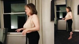 Old Lady is Curvy Big Titted and Nude