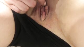 pov of Daddy Rubbing my Pink Twat - INTENSE REAL SQUIRT