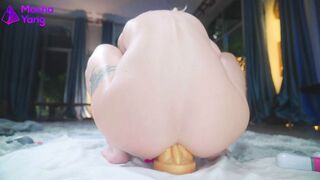 4K Eighteen Intense Deep Anal Stretching Training with my new HankeyToy Toy