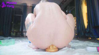 4K Eighteen Intense Deep Anal Stretching Training with my new HankeyToy Toy